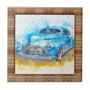 Carro De Abstrato De Efeito Da Madeira