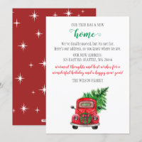 Carro de Árvore de Natal Bonito Nós movemos Cartõe