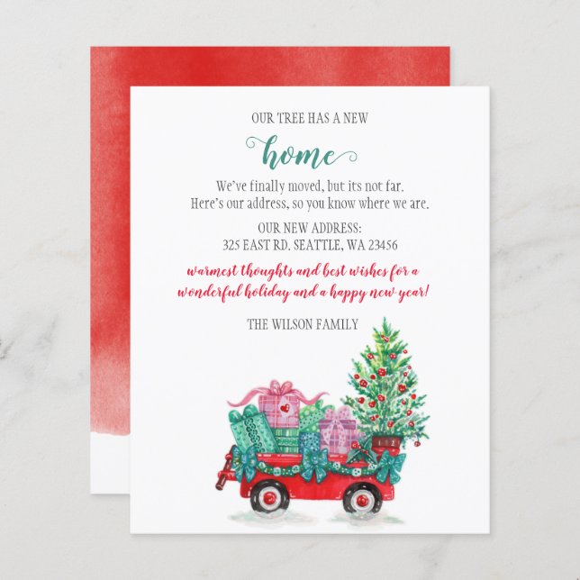 Carro de Árvore de Natal do Orçamento Movimentamos (Frente/Verso)