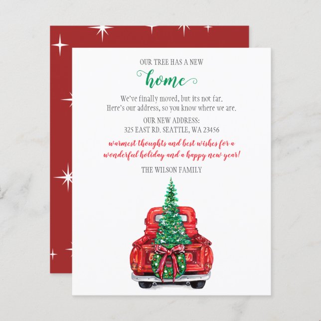 Carro de Árvore de Natal do Orçamento Movimentamos (Frente/Verso)