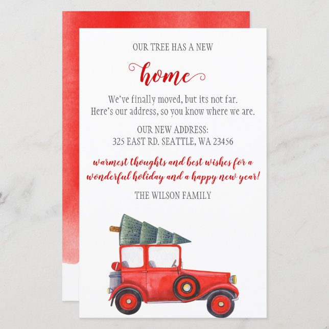 Carro de Árvore de Natal do Orçamento Movimentamos (Frente/Verso)