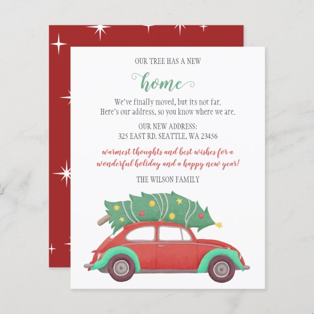 Carro de Árvore de Natal do Orçamento Movimentamos (Frente/Verso)