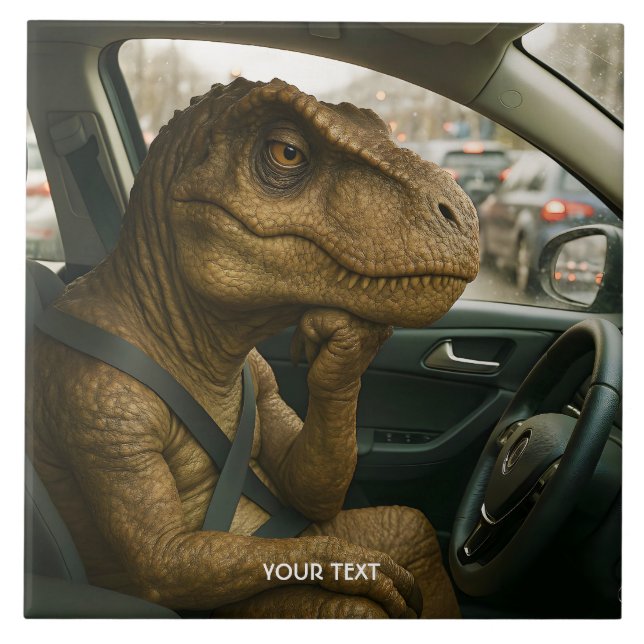 Carro de Condução de Dinossauro Fantasy Cute (Frente)