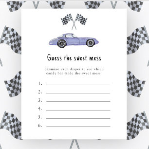 Carro de corrida - Adivinha o jogo do Sweet Mess