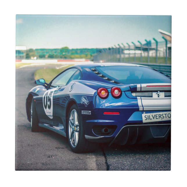 Carro de Corrida Azul (Frente)