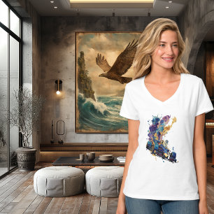 Carro de Corrida de Fórmula Abstrata   Tinta Fluid