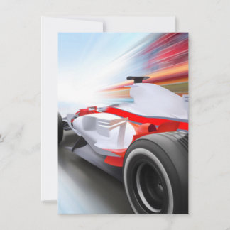 Carro de Corrida Vermelha em Velocidade