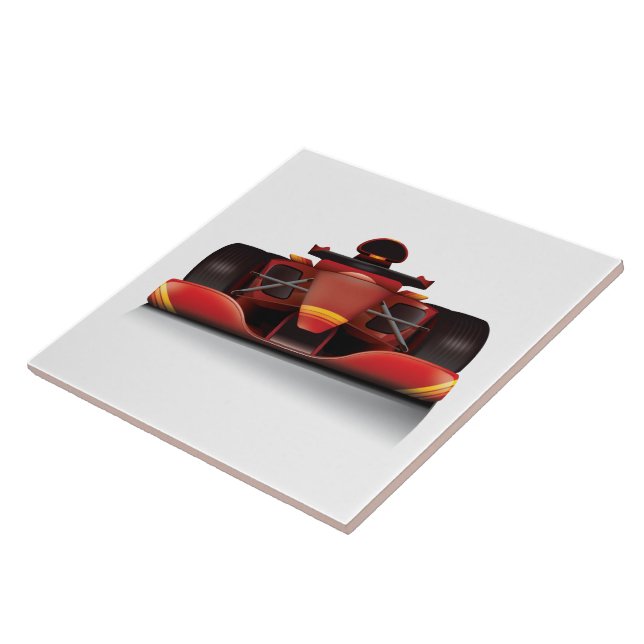 Carro de Corrida Vermelho (Lateral)