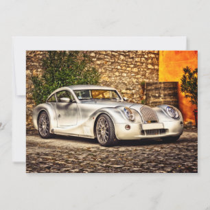 Carro de esporte clássico prata