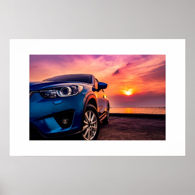 Carro de esporte poster (Frente)