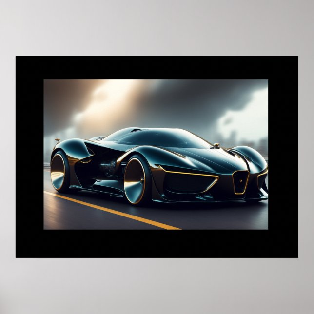Carro de esporte poster (Frente)