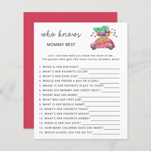 Carro de inverno \ Quem sabe o melhor jogo da mamã (Frente/Verso)