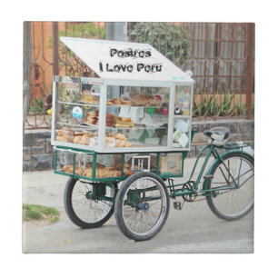 Carro de pastelaria - amor Peru de I