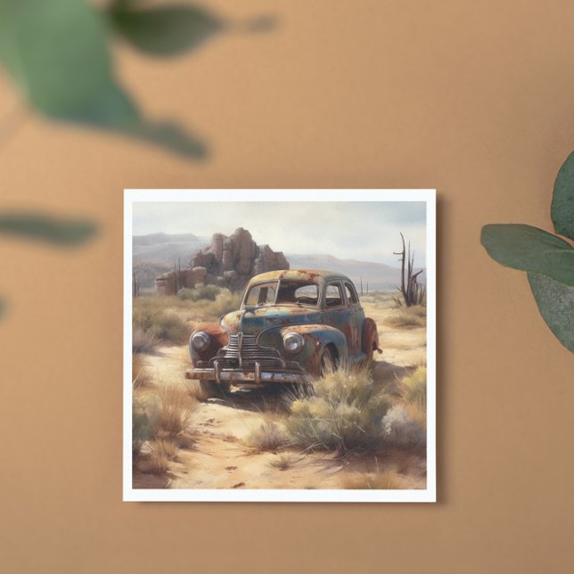 Carro desertado no deserto (Criador carregado)