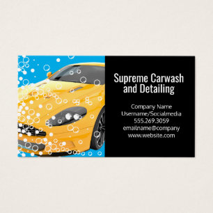 Carro desportivo amarelo Bolhas