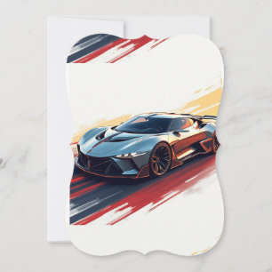Carro desportivo futurístico - Design inteligente 