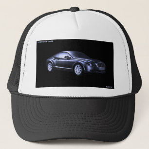 carro esportivo de luxo no boné de caminhoneiro de