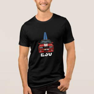 Carro Esportivo Vermelho Clássico Retro E30