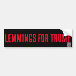 Carro LEMMINHAS PARA TRUMP, adesivo para-choques