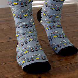 Carro Meias Lapis Cinza Figaro Car Padrão Monogram