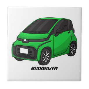 Carro pequeno verde fofo