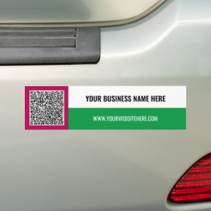 Carro QR Code Texto Personalizado Adesivo para Para-choq