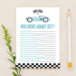 Carro Raça Azul Que Conhece O Jogo De Chá de frald