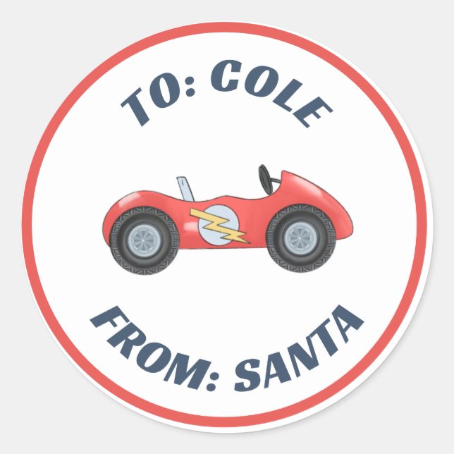 Carro Race Carro Racetra Vinheta de Etiqueta de Pr (Frente)