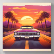 Carro Retro com Víblias Cênicas por Sol