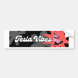 Carro Um adesivo aventureiro para a pára-choque de Tesla