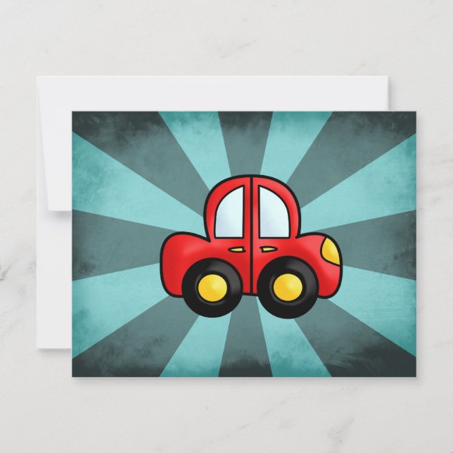 Carro vermelho vintage (Frente)