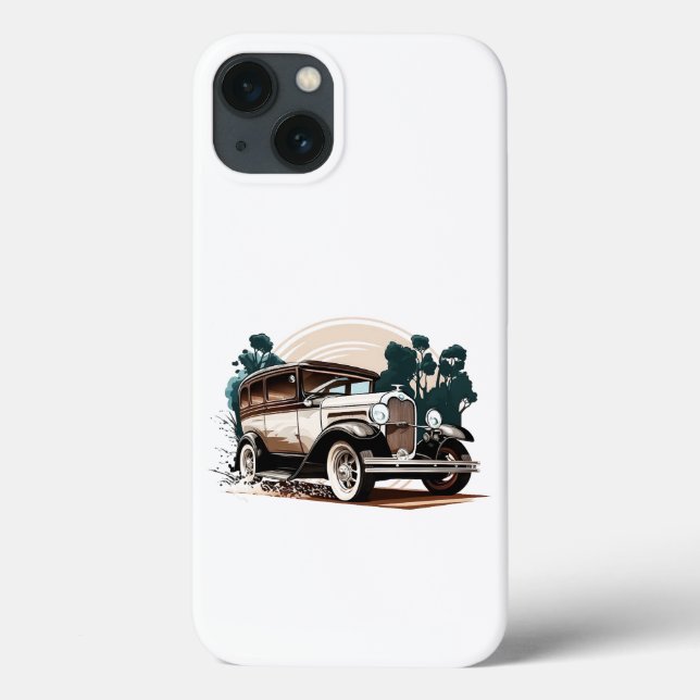 Carro vintage - capas de iphone de Elegância Autom (Verso)