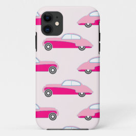 carros cor-de-rosa capas de iphone de vintage