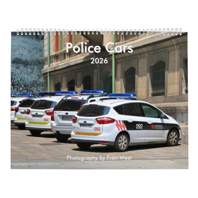 Carros de Polícia 2026 Calendário (Capa)