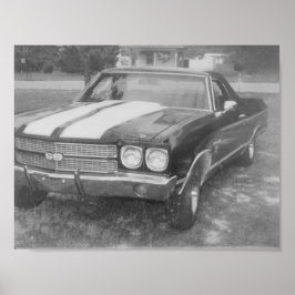 Carros de poster preto