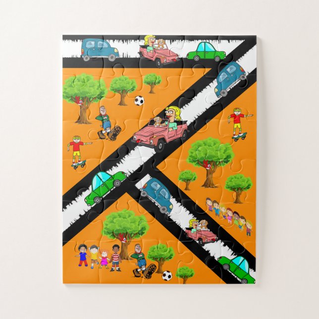 Carros de Quebra-cabeça do Parque Bebê Superdimens (Vertical)