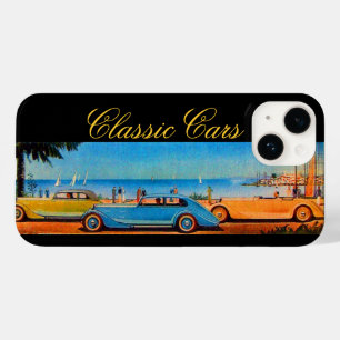 CARROS VINTAGE NA ESTRADA DA PRAIA Amarelo