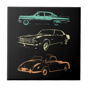 Carros vintage - Retro Gráfico dos anos 80 e 90