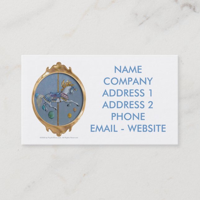 Carrossel Business - Cartão de visita Opus One (Frente)