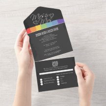 Carrossel de casamentos corta a Sra. e a Sra.