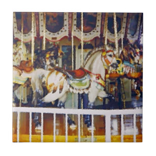 Carrossel Horse em Petróleo