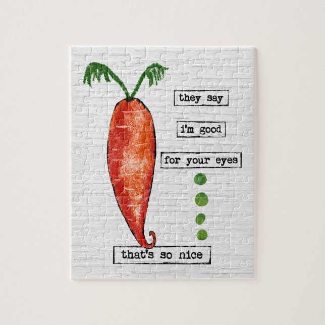 Carrot Jigsee Quebra-cabeça - Vegetal Engraçado Tã (Vertical)