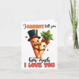 Carrot Quanto Eu Te Amo Cartões De Dia de os namor