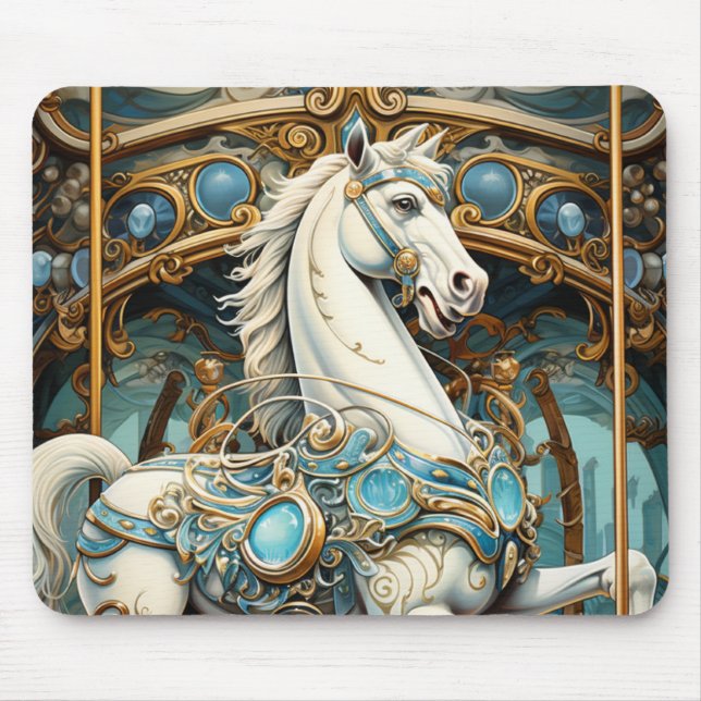 Carrousel Horse Mousepad (Frente)