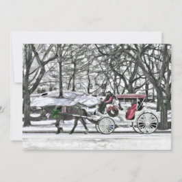 Carruagem Desenhada em Cavalo no Convite à Nova Io