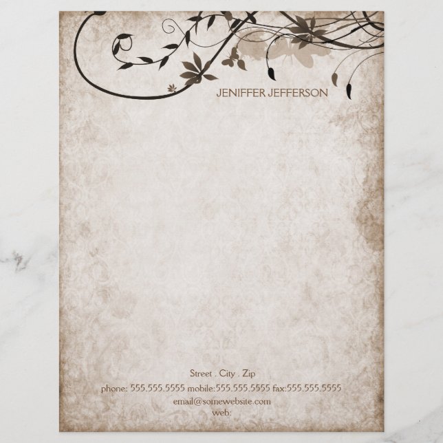 Carta antiga em papel (Frente)