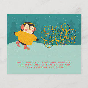 Carta Anual Pessoal do PENGUIN do Natal Moderno