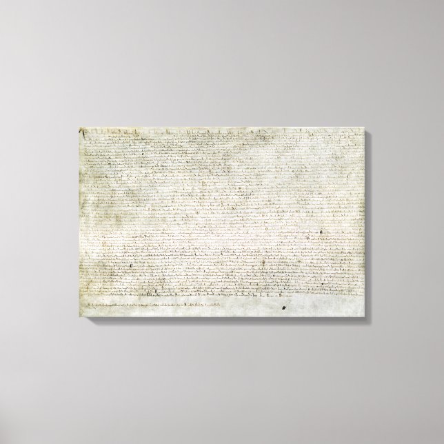 Carta canvas Magna Carta das Liberdades (Frente)