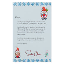 Carta da Mesa de Papais noeis Personalizar Natal