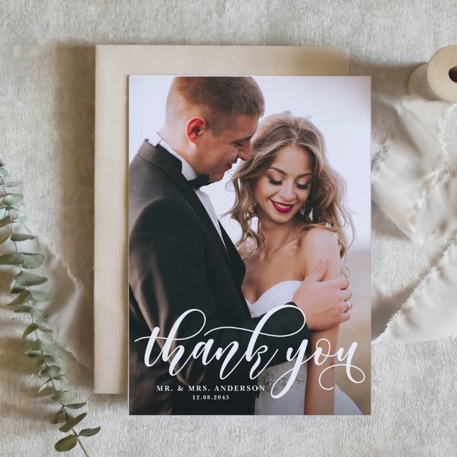 Carta de Agradecimento de Fotografia de Casamento  (Criador carregado)